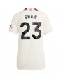 Billige Manchester United Luke Shaw #23 Tredjedrakt Dame 2023-24 Kortermet